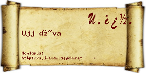 Ujj Éva névjegykártya